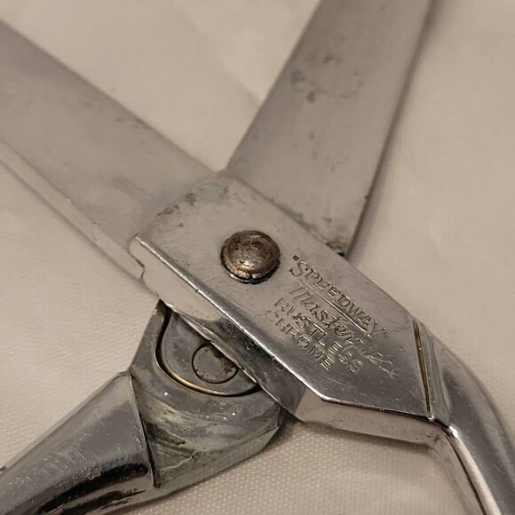 COPY - Vintage Richards Of Sheffield England Sewing Scissors Shears Speedway Ch… - Picture 7 of 10